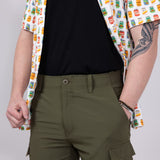 WearFirst 10" Cargo Shorts for Men in Olive Night