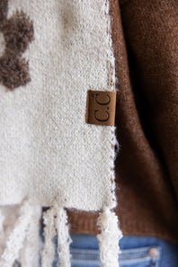 C.C. Daisy Scarf for Women in Heather Beige
