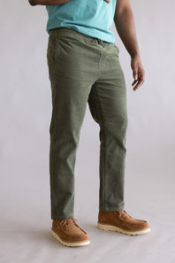 Rhythm Cord Jam Pants for Men in Olive
