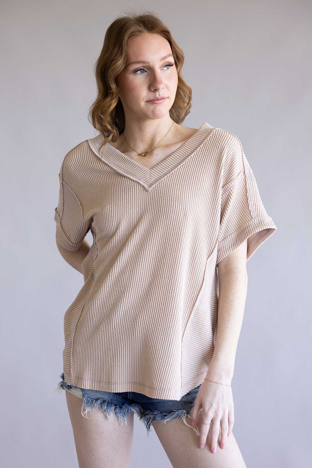 Urban Rib Top for Women in Oat