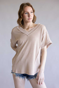Urban Rib Top for Women in Oat