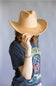 Suede Cowboy Hat in Camel