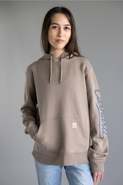Carhartt Sawyer Script Logo Sweatshirt for Women in Brown