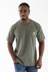 Carhartt Irvine Relaxed Deer Landscape T-Shirt for Men in Dove Olive | 107899-DOV-OLIVE