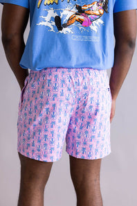 Chubbies Classic Swim Trunks 5.5” Shorts for Men in Pink