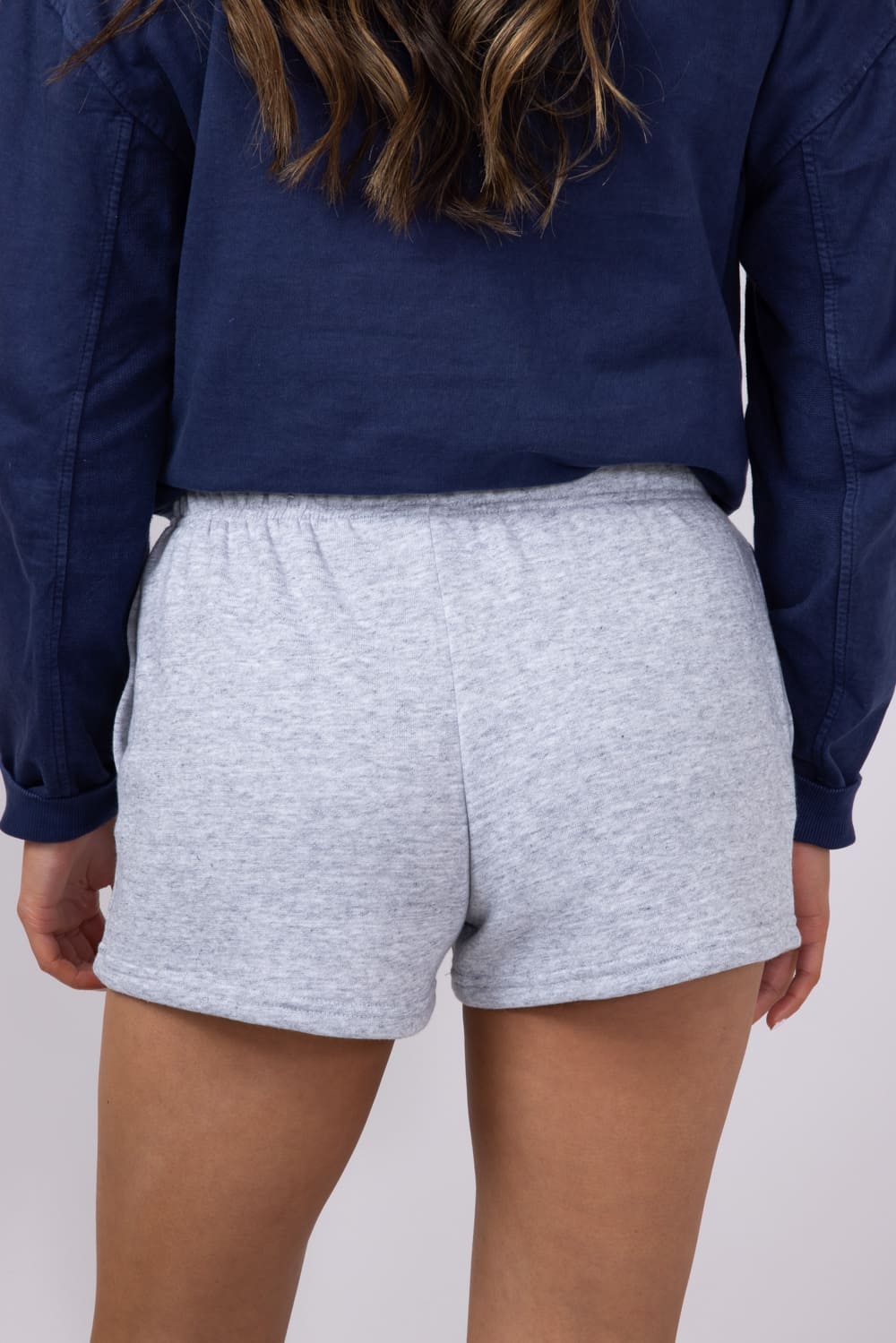 1897 Active Basic Fleece Shorts for Women in Light Grey