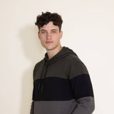 1897 Active Colorblock Hoodie for Men in Dark Green