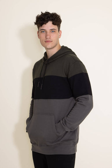 1897 Active Colorblock Hoodie for Men in Dark Green