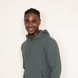 1897 Active Diamond Weave Hoodie for Men in Olive Green