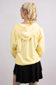 1897 Active Full Zip Fleece Hoodie for Women in Butter Yellow