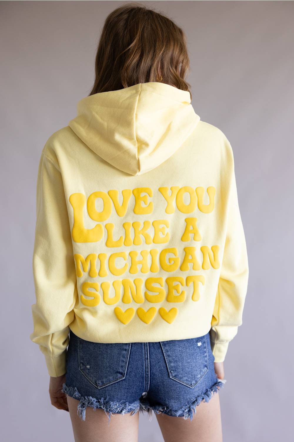 1897 Active Love You Like A Michigan Sunset Hoodie for Women in