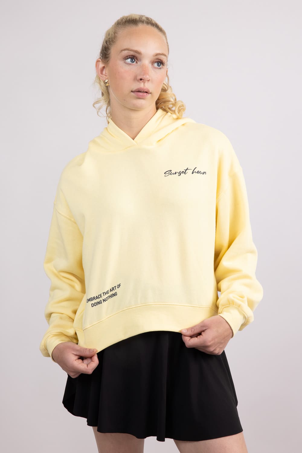 1897 Active Sunset Hour Hoodie for Women in Butter Yellow