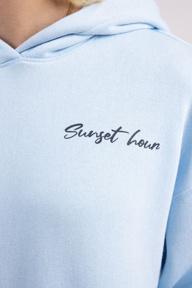 1897 Active Sunset Hour Hoodie for Women in Light Blue | JU1918-BLUE