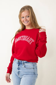 1897 Active Sweetheart Sweatshirt for Women in Red