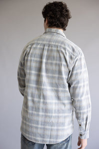 1897 Legends Corduroy Plaid Shirt for Men in Blue/Gold