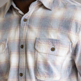 1897 Legends Corduroy Plaid Shirt for Men in Ecru/Gold