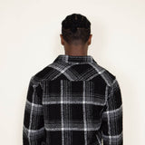 1897 Original Plaid Heavy Shacket for Men in Black