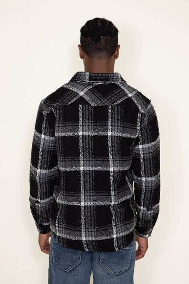 1897 Original Plaid Heavy Shacket for Men in Black