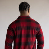 1897 Legends Stretch Flannel Shirt for Men in Red Plaid