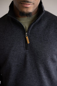 1897 Legends ¼ Zip Pullover for Men in Charcoal