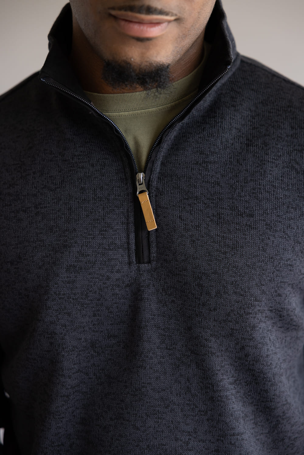 1897 Legends ¼ Zip Pullover for Men in Charcoal