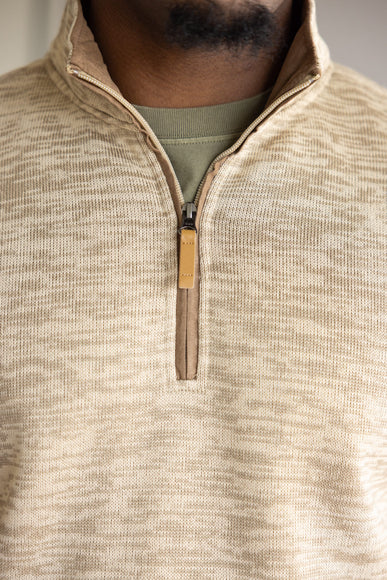 1897 Legends ¼ Zip Pullover for Men in Oatmeal