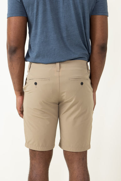 1897 Original 9” Hydro Flat Front Shorts for Men in Khaki 
