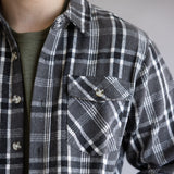 1897 Original Plaid Shacket for Men in Charcoal