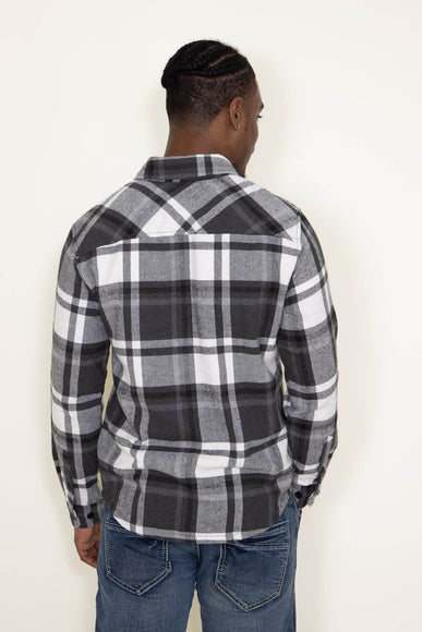 1897 Original Plaid Shacket for Men in Grey  | 8PW1087M-CHARCOAL