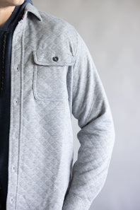 1897 Original Quilted Shirt Jacket for Men in Grey