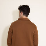 1897 Original Solid Fleece Shacket for Men in Brown
