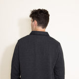 1897 Original Solid Fleece Shacket for Men in Charcoal