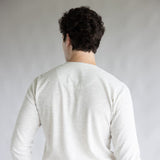 1897 Original Solid Henley Thermal Long Sleeve Shirt for Men in Oatmeal