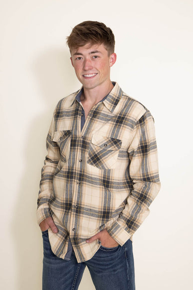 1897 Original Woven Button Down Shirt for Men in Brown