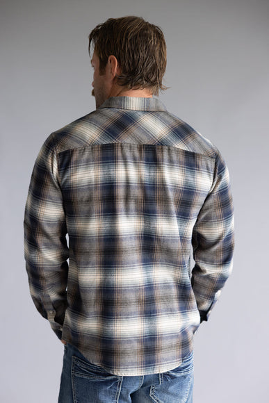 1897 Original Plaid Flannel Shirt for Men in Navy Green