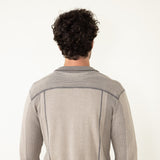 1897 Original 1/4 Zip Mock Neck Sweater for Men in Oatmeal