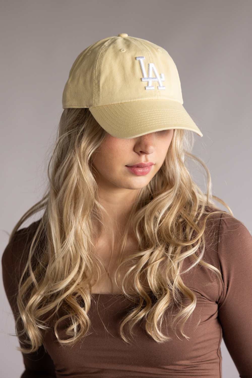 47 Los Angeles Dodgers Clean Up Hat in Butter Yellow