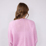 Shaker Stitch Cardigan for Women in Pink