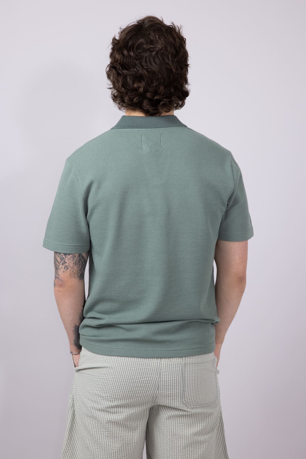 PX Johnny Collar Polo Shirt for Men in Seafoam | 6PP7013M-SEAFOAM