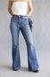 Judy Blue Mid Rise Bandana Flare Jeans for Women