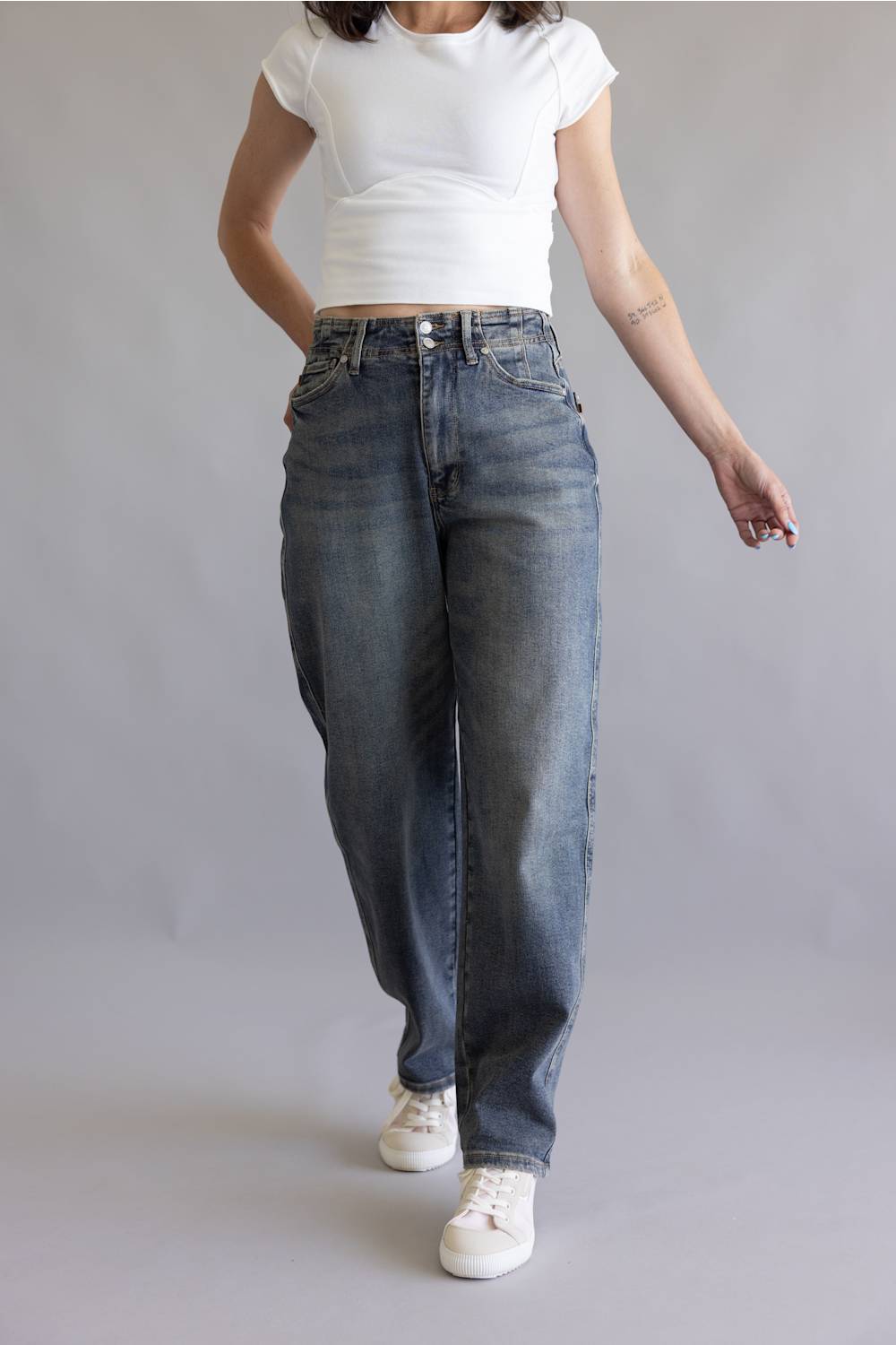 Judy Blue High Rise Barrel Jeans for Women