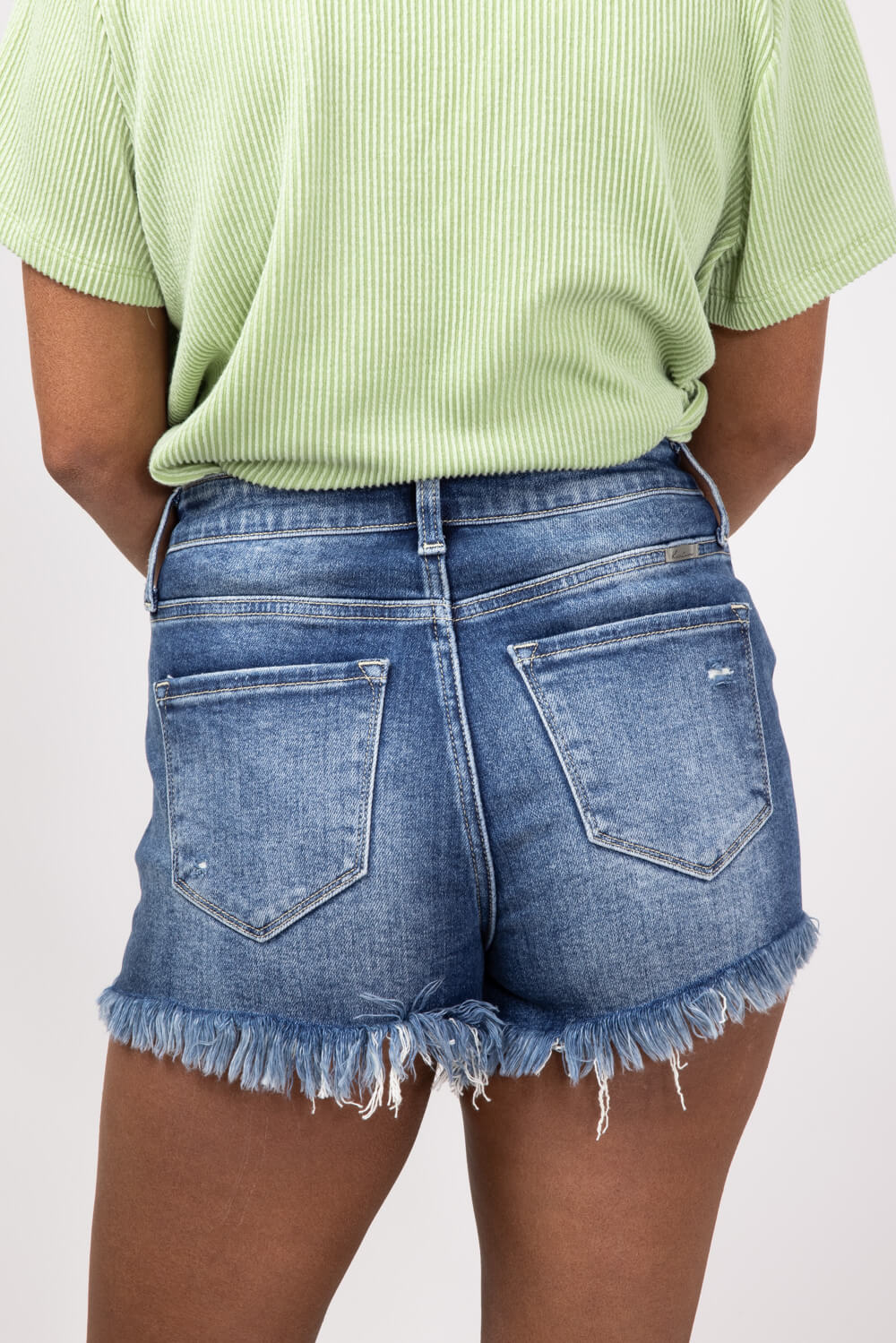 KanCan x Glik's Best Friend Dark Wash Denim Shorts for Women