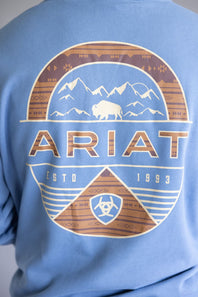 Ariat Sun Valley Circle Hoodie for Men in Blue