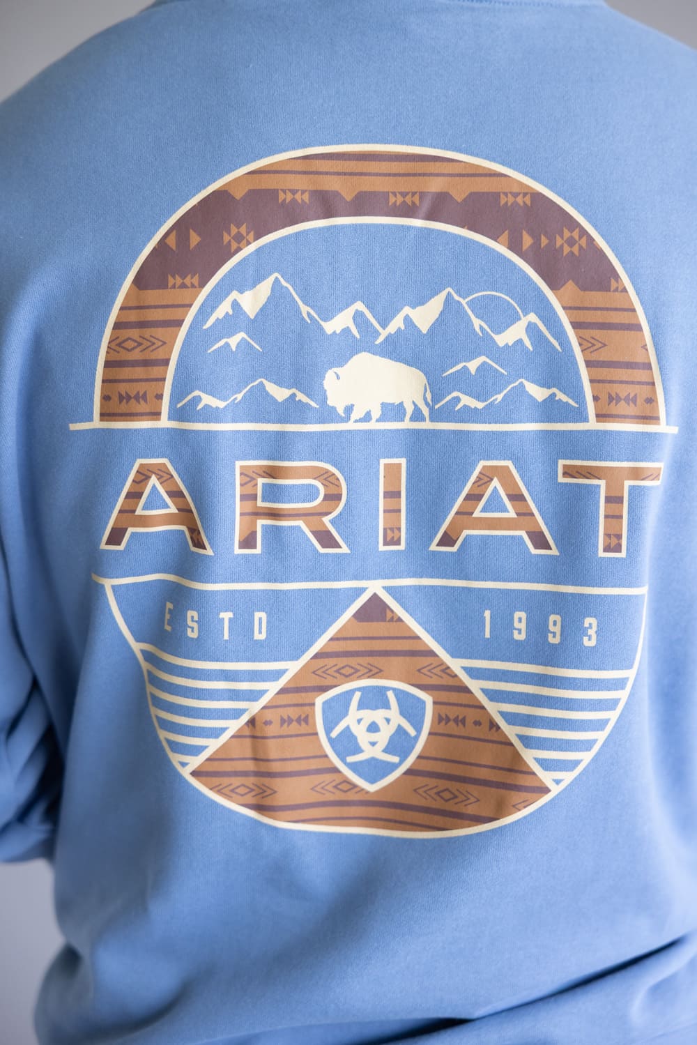 Ariat Sun Valley Circle Hoodie for Men in Blue