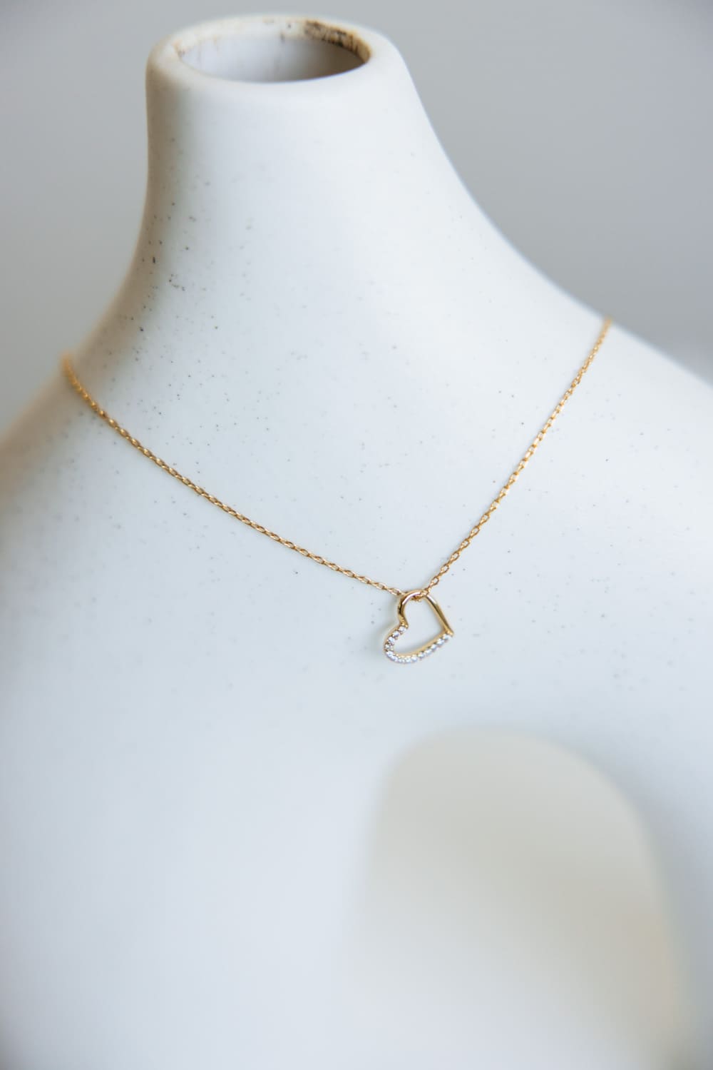 Half Heart Necklace in Gold | 193058-GD – Glik's