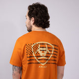 Ariat Barb Shield T-Shirt for Men in Rust