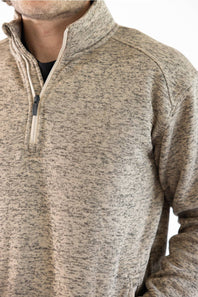 Ariat Caldwell 1/4 Zip Sweater for Men in Savannah Tan | 10079435-SAVANNAH TAN