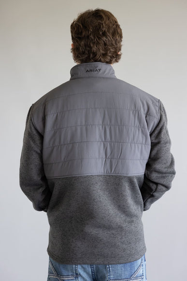 Ariat Caldwell Quarter Snap Pullover for Men in Grey