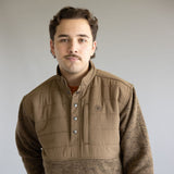 Ariat Caldwell Quarter Snap Pullover for Men in Khaki