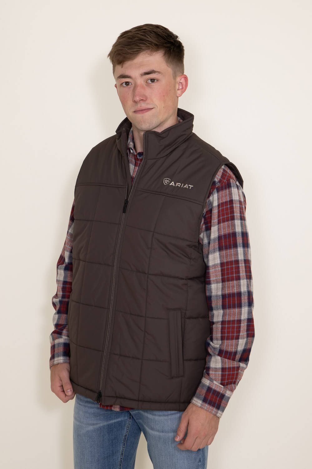 Ariat Crius Insulated Vest for Men in Brown